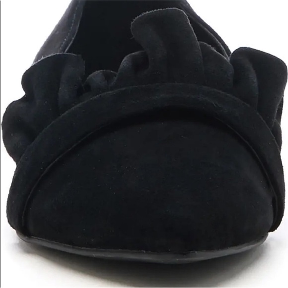 Sole Society SO-Kamber Black Suede Flats with Ruffle Detail size 9 - Picture 5 of 13